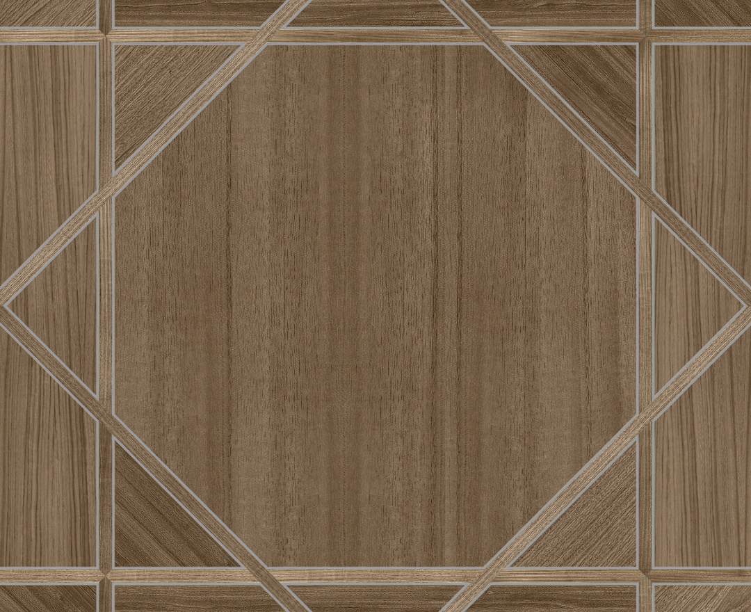 KT-Exclusive - Handgefertigte Furnierholz Tapeten, Geometrie - ET603