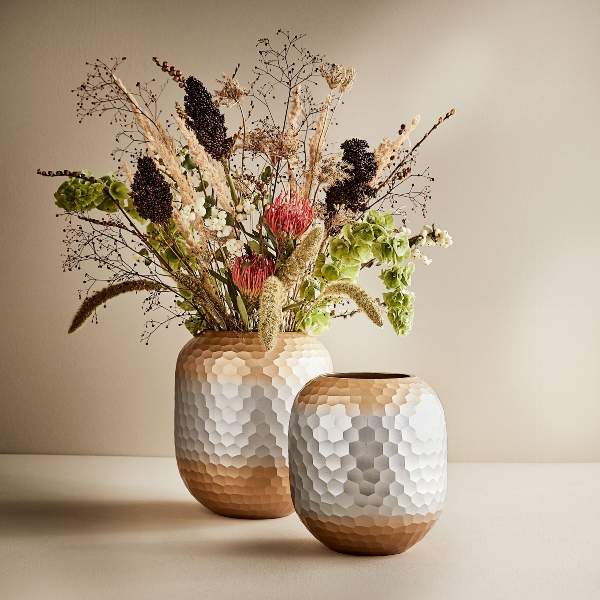 Lambert - Lambert, VASE FAVO, matt silber/gold