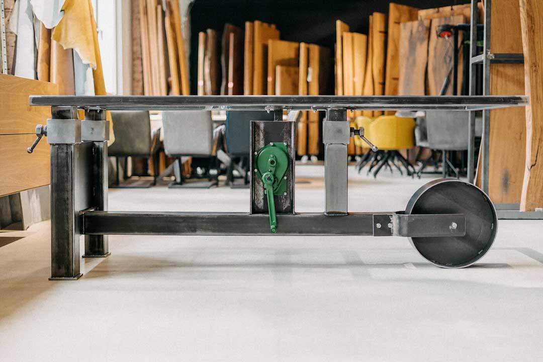 wohnsektion - Tischgestell für schwere Tischplatten nach Maß