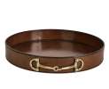 Adamsbro - Tablett Leder Leather Tray Snaffle Bit Goldenes Gebiss Equestrian Collection Thumbnail
