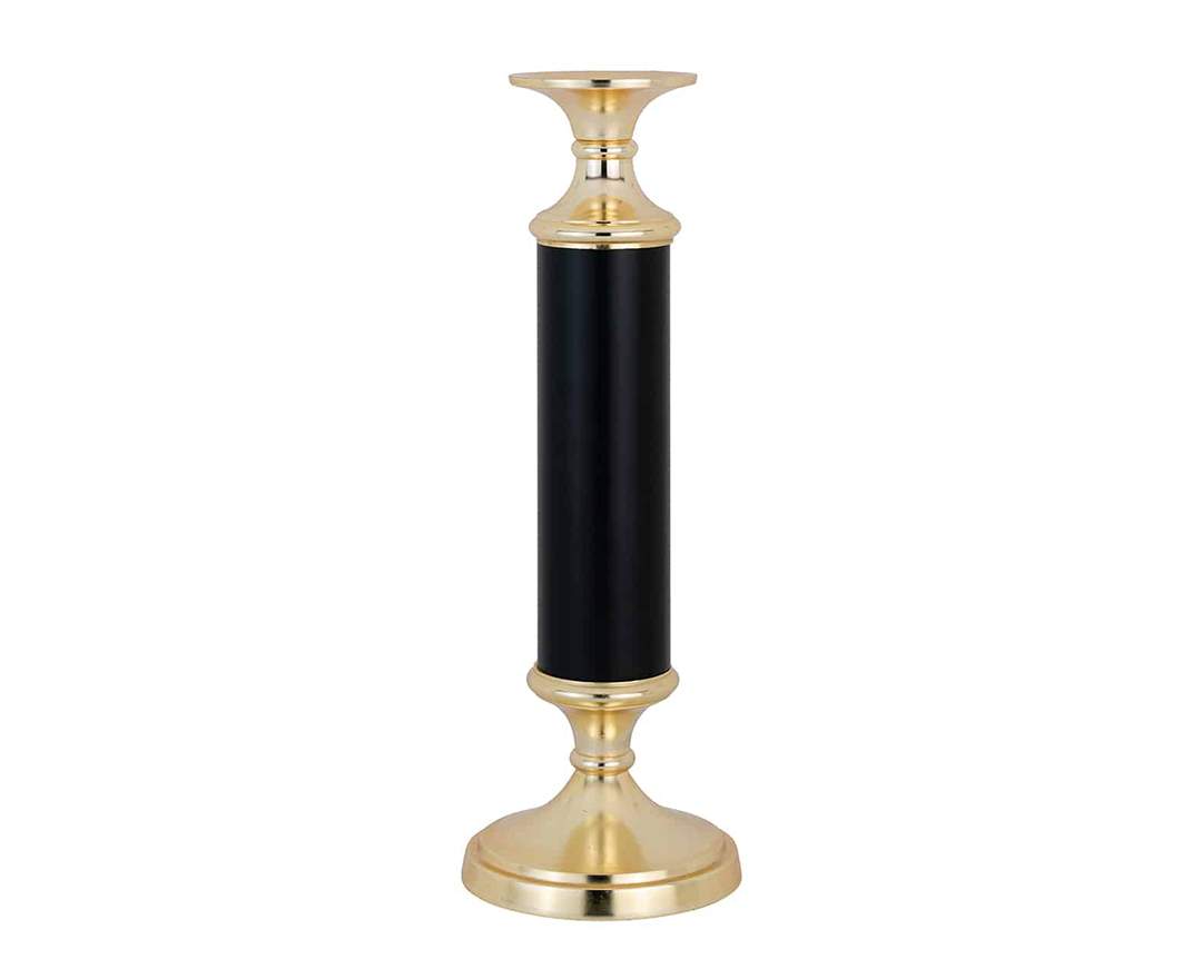 Richmond Interiors - Richmond Interiors, Kerzenhalter Carlee gross, Gold Schwarz