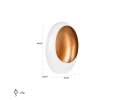 Richmond Interiors - Richmond Interiors, Kerzenhalter Silas Ivory Medium, Elfenbein, H=44cm Thumbnail