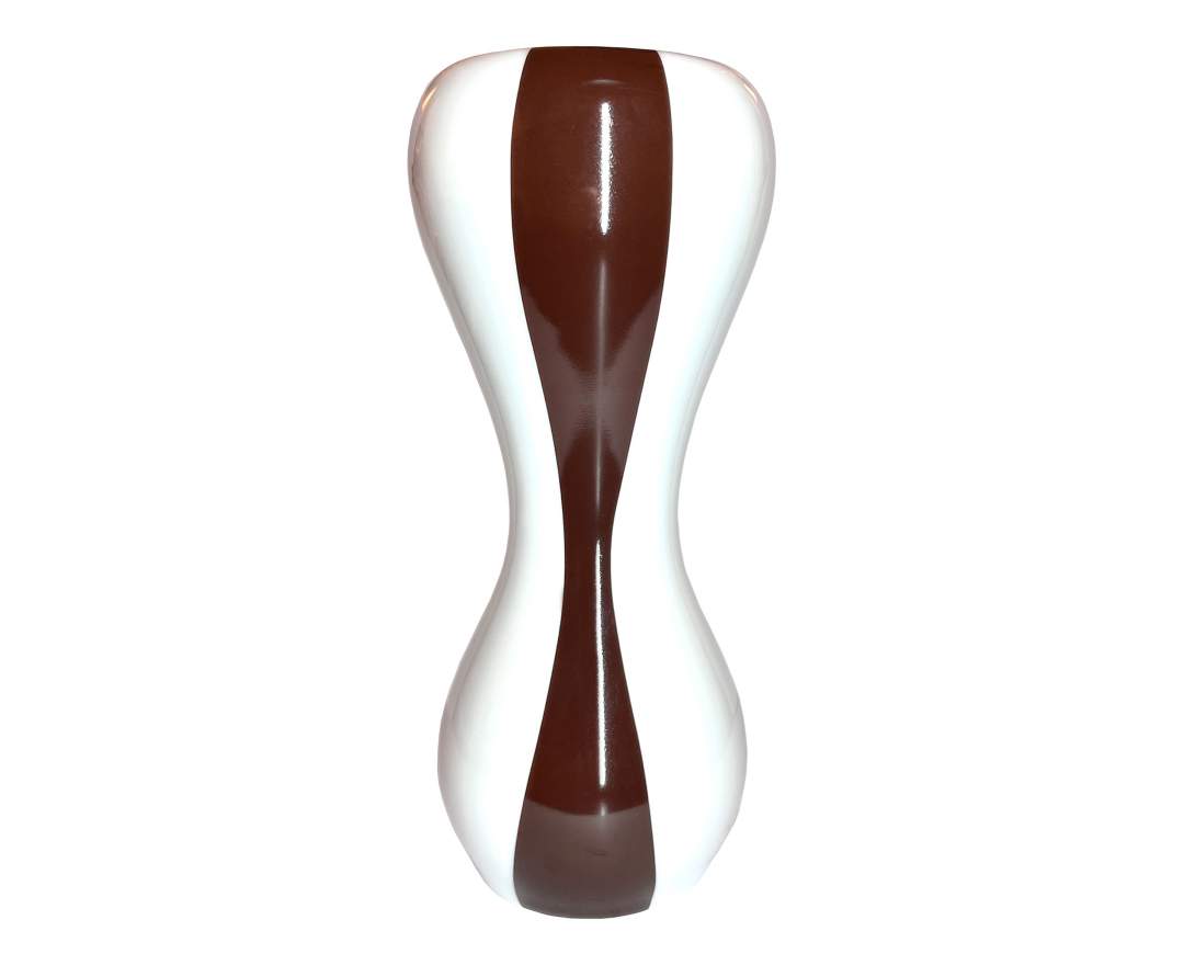 VINTAGE - Vintage, Vase Rosenthal, Weiß/Braun