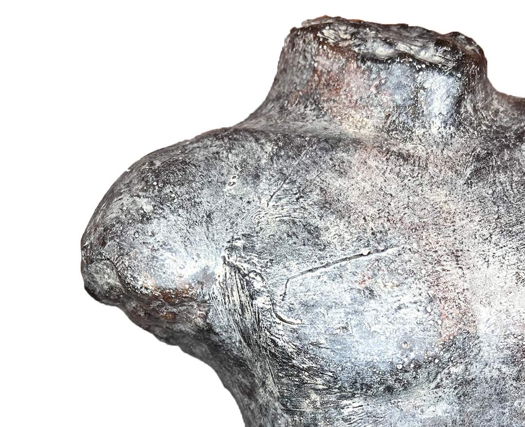 Skulptur - Skulptur, Torso Mann, Grau