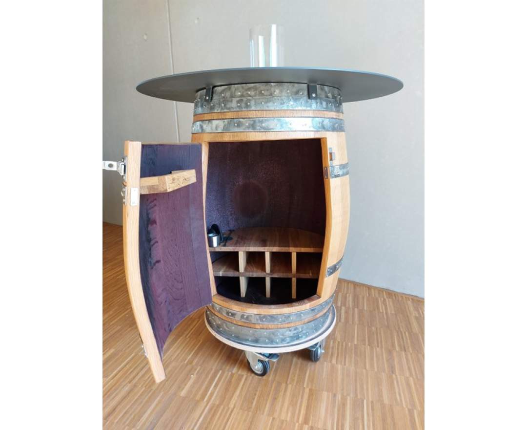 Tonnenglück - Weinbar mit gemütlichem Kaminfeuer - Ambiente pur