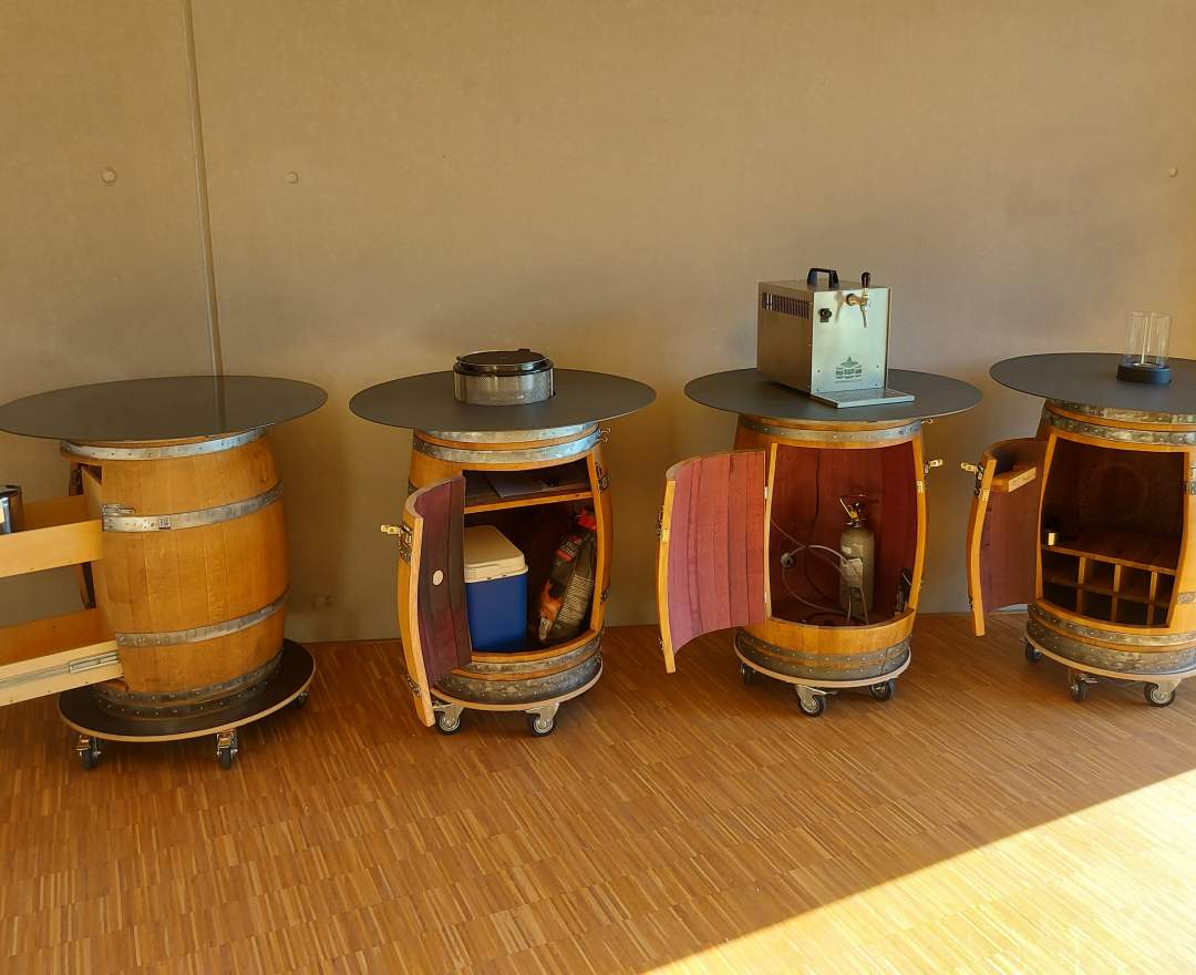 Tonnenglück - Weinbar mit gemütlichem Kaminfeuer - Ambiente pur