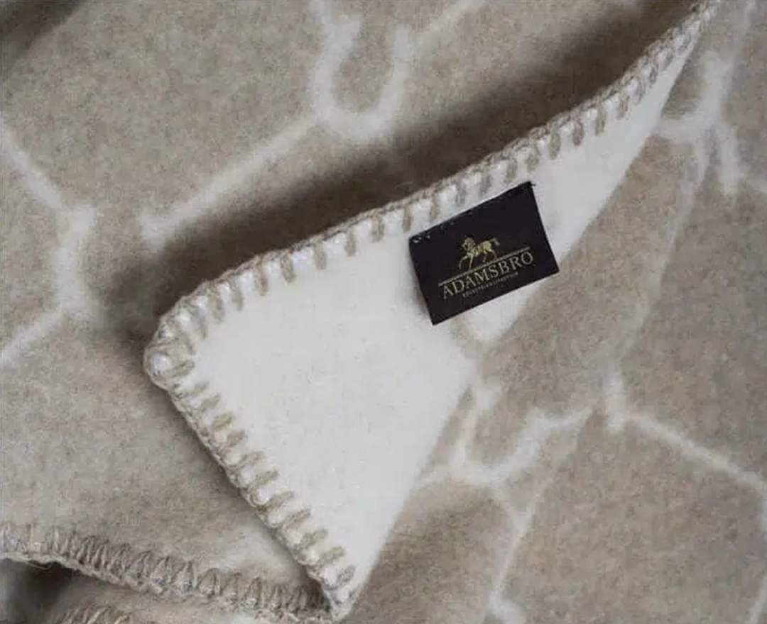 Adamsbro - Decke Kaschmir Plaid Pferdedesign Hufeisenmuster