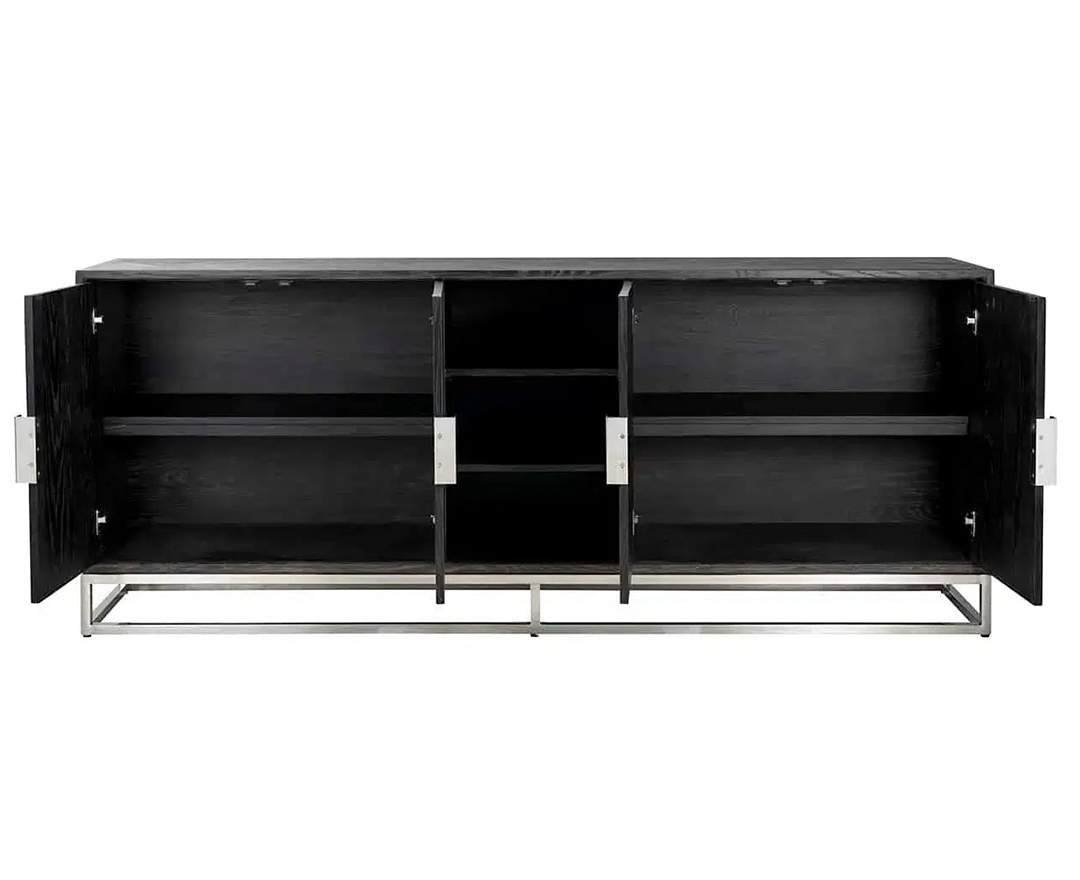 Richmond Interiors - Sideboard Anrichte Blackbone silver
