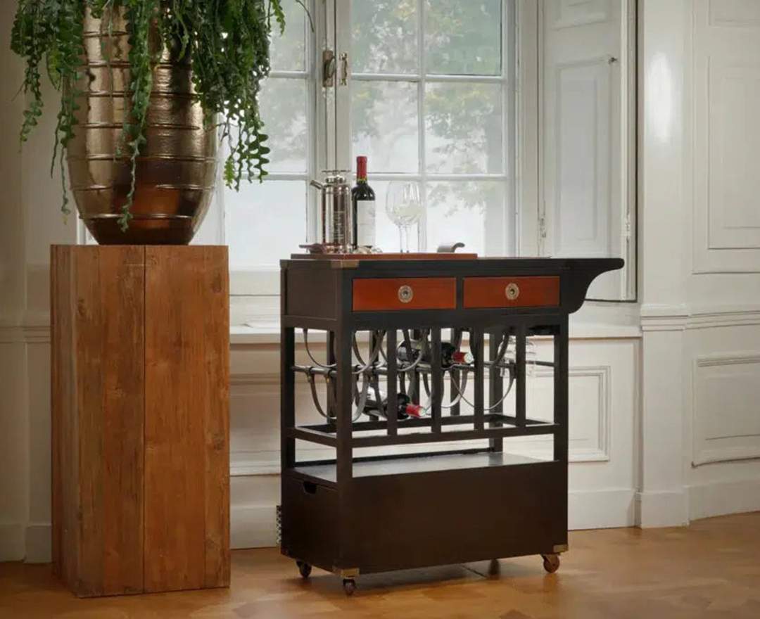 Authentic Models - Barschrank Bartrolley Barwagen