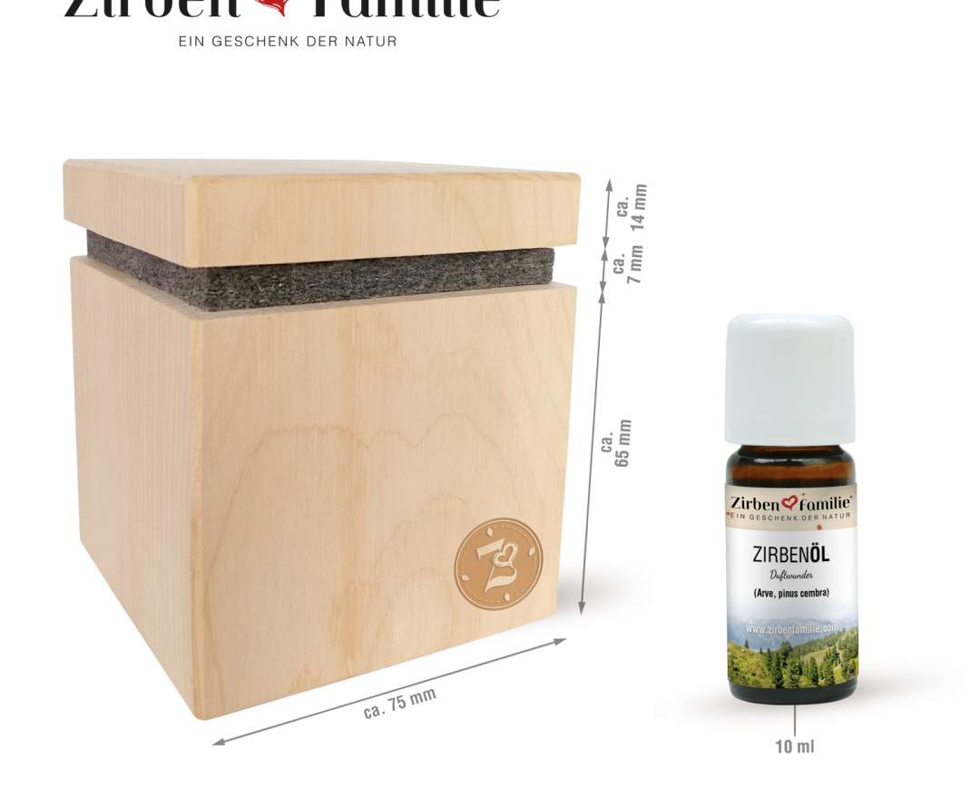 Zirbenfamilie - Zirbenwürfel Premium