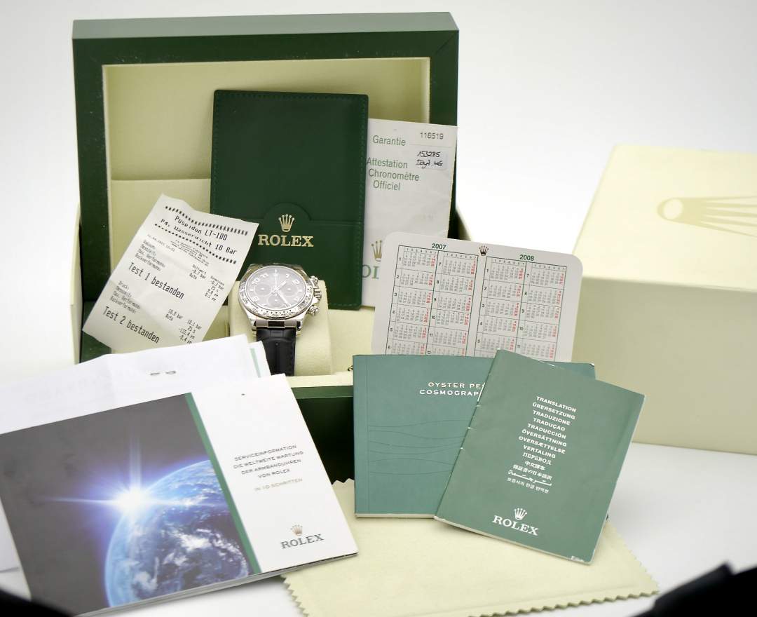 Rolex - Rolex Daytona Grey Racing Dial 116519 LC170 Italien inkl. Box & Papiere & Rolex Service 2021