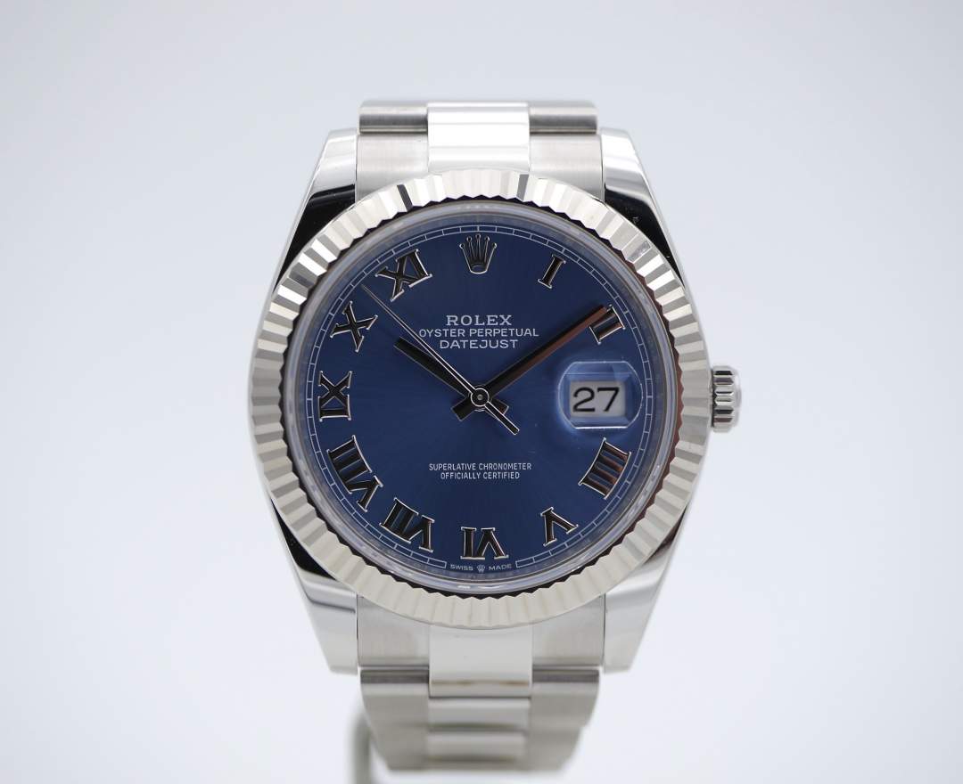 Rolex - Rolex Datejust 41 2022 126334 Azurro Blue inkl. Box & Papiere & Erstkaufrechnung