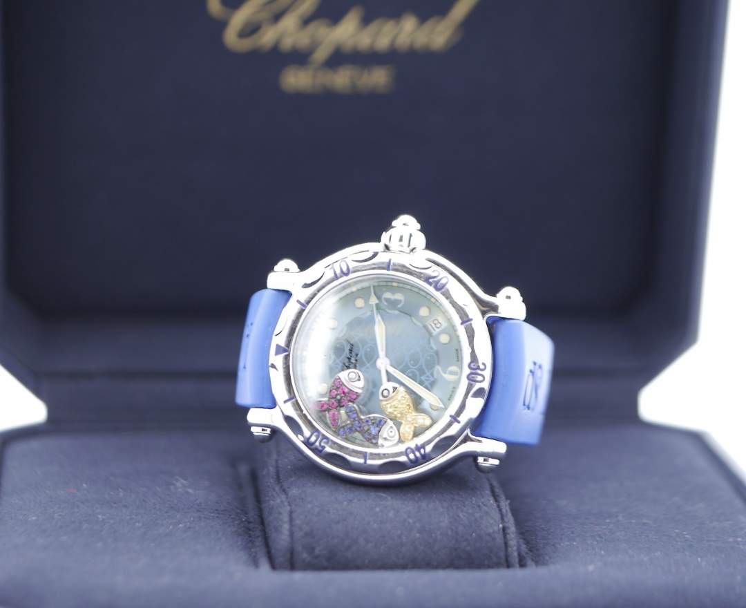 Chopard - Chopard Happy Sport Fish 38mm 28/8347/8-402 inkl. Box