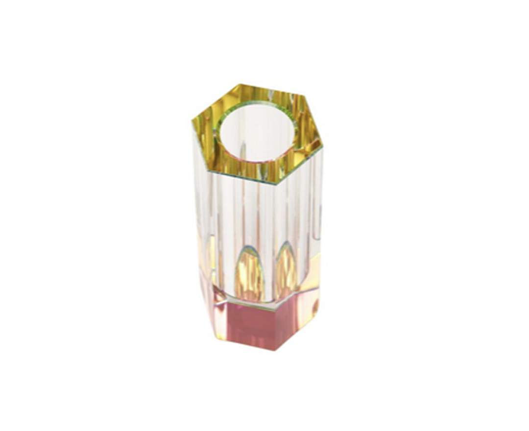 Giftcompany - Kerzenhalter Kristallglas 6eckig