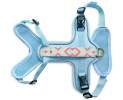 Premium Hundegeschirr Gepolstert - Coral/Blau