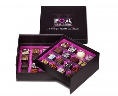 Pott au Chocolat - Geschenkbox  mit 32 Pralinen