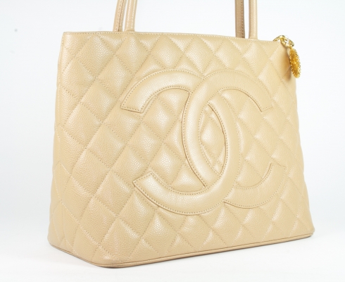 Chanel - MEDALLION CHANEL VINTAGE TASCHE BEIGE