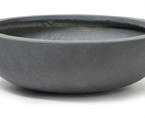 Mega Ceramics - Schale Fibreclay Grau Ø 39cm x H 12,5cm