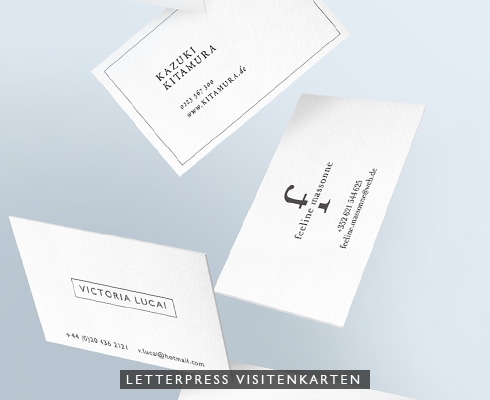 Kikisoso - Letterpress Visitenkarten