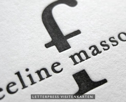 Kikisoso - Letterpress Visitenkarten