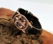 Gazpocho - Gazpocho Fleur de Lys Armband mit schwarzem Vintage Lederband  Thumbnail