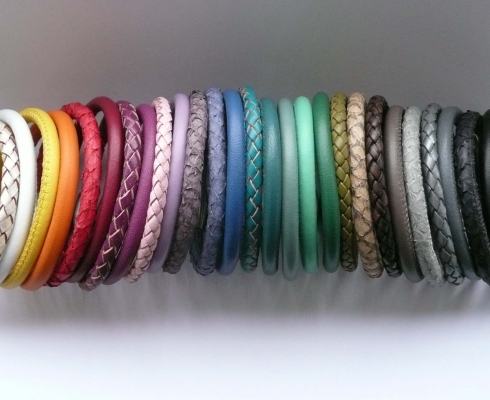 core design handgefertigtes Lachsleder-Armband, diverse Farben