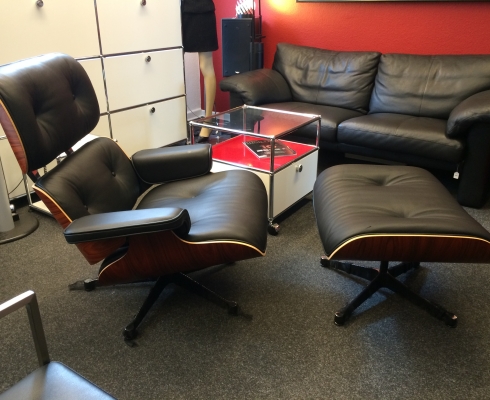 Vitra - Vitra Eames Lounge Chair + Ottoman XL Version