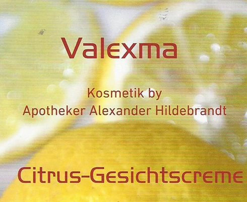 Valexma Kosemetik (Hausmarke) - Valexma Citrus-Gesichtscreme