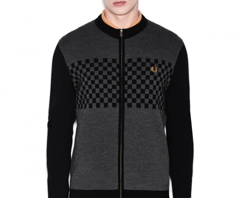 Fred Perry Bradley Wiggins Textured Zip-Through Knit