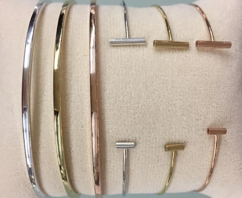 tinchens Armreif TUBES, offen, Sterling-Silber, handgefertigt tinchens Armreif TUBES, offen, Sterling-Silber, handgefertigt