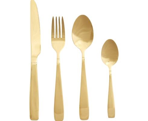 Hübsch A/S Hübsch Besteckset, gold, 16tgl.