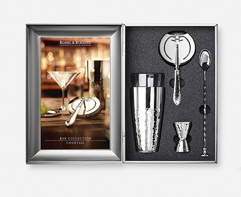 Robbe & Berking - Cocktail Bar-Set, 4 teilig, Kollektion martele