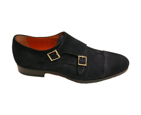 Santoni - Doppel Monk Velours