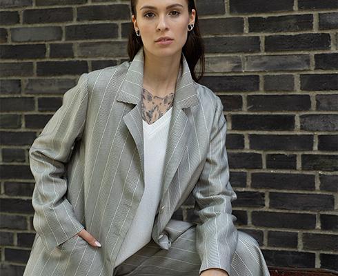 BRIGITTE BÜGE COLLECTION - Oversized Blazer in leichter Viskose Qualität