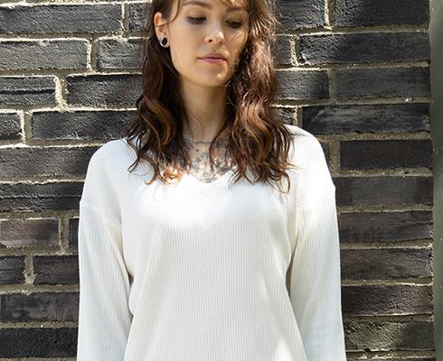 BRIGITTE BÜGE COLLECTION - Carmen Pulli aus weichem Rippenstrick