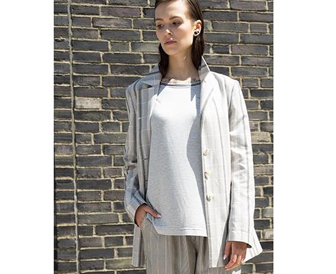 BRIGITTE BÜGE COLLECTION - Oversized Blazer in Baumwolle-Viskose Qualität