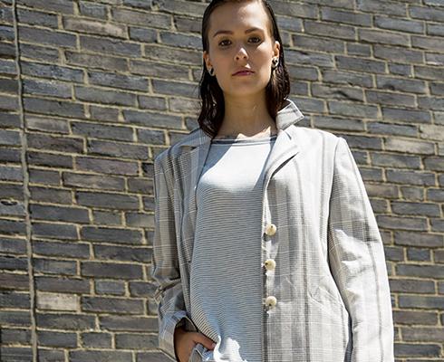 BRIGITTE BÜGE COLLECTION - Oversized Blazer in Baumwolle-Viskose Qualität