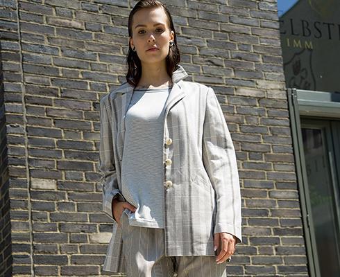 BRIGITTE BÜGE COLLECTION - Oversized Blazer in Baumwolle-Viskose Qualität