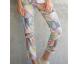 BRIGITTE BÜGE COLLECTION - Schmale Hose mit buntem Druck aus leichter Baumwolle Thumbnail