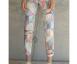 BRIGITTE BÜGE COLLECTION - Schmale Hose mit buntem Druck aus leichter Baumwolle Thumbnail