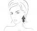 INAstyle - Lorena Ohrclips grau | schwarz Thumbnail