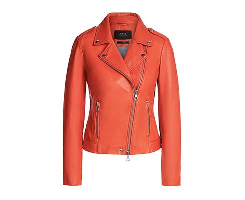 Set - Lederjacke im Biker-Syle