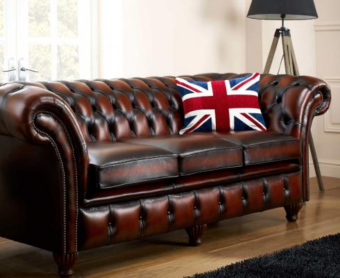 Springvale Leather - 'Chelsea' 3,5-Sitzer Chesterfield Sofa