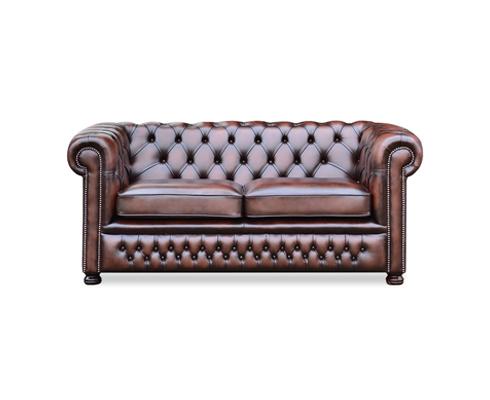 Springvale Leather - 'Burnely' 2½-Sitzer Chesterfield Sofa