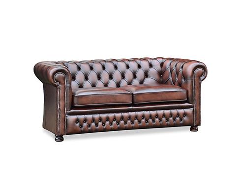 Springvale Leather - 'Burnely' 2½-Sitzer Chesterfield Sofa