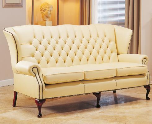 Springvale Leather - 'Colchester' Chesterfield Ohrensessel