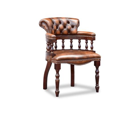 Springvale Leather - Chesterfield Captains Chair