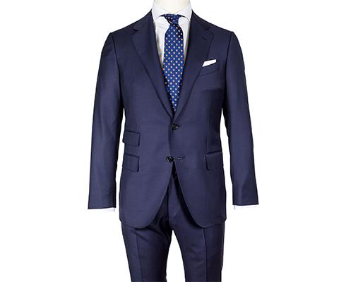 Caruso Anzug in dunkelblau aus Super 130'S Wolle