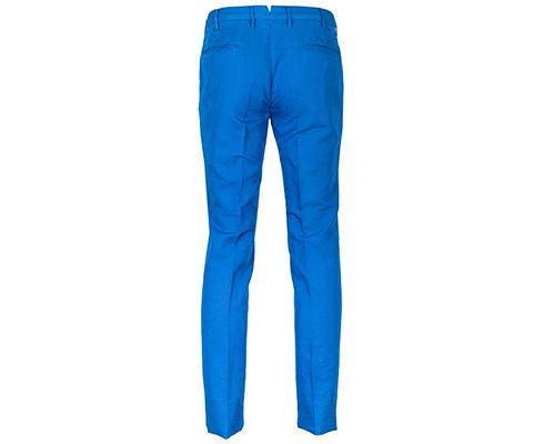 Incotex - Chinolino Slim Fit in capriblau aus Leinen/Baumwolle