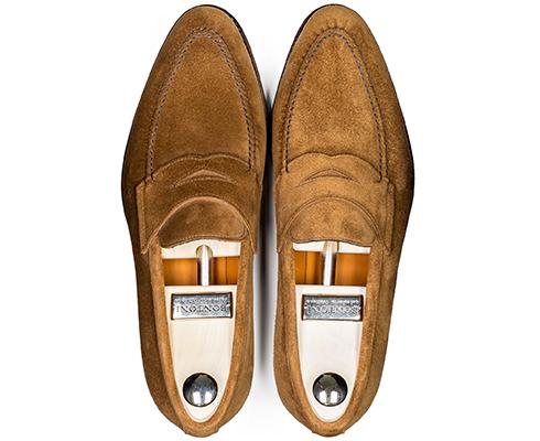 Bontoni Penny Loafer in braun aus Veloursleder